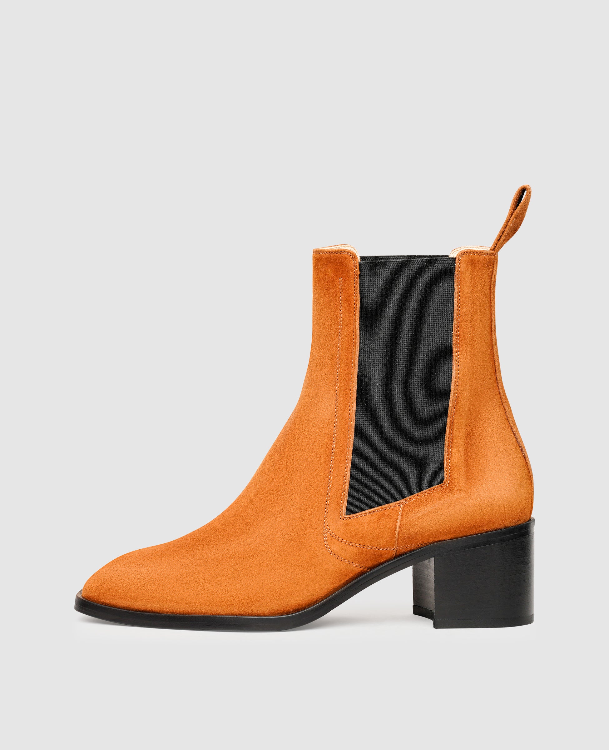 Damen Klassische Stiefeletten - Niedriger Absatz & Spitze Zehenpartie
