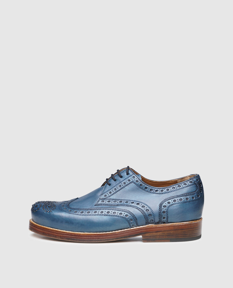 Shoepassion Heinrich Dinkelacker Goodyear-welted Derby with Metal-stud Detailing Shoepassion