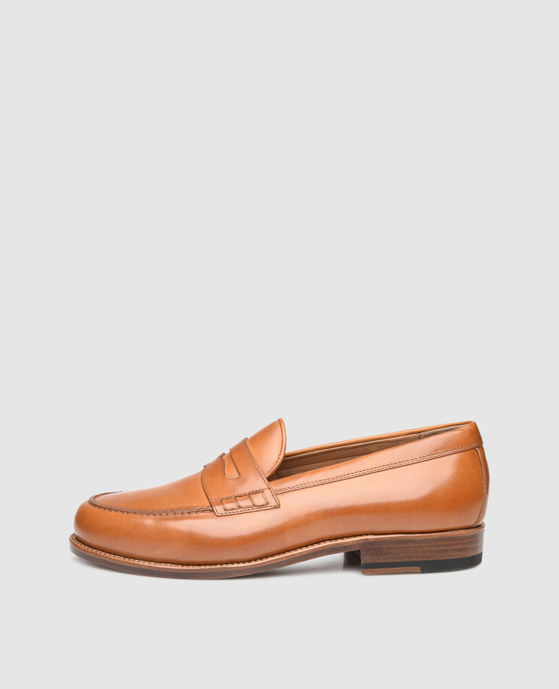 Shoepassion Rahmengenähter Penny Loafer aus Antikcalf Heinrich Dinkelacker Shoepassion