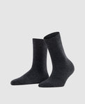 FALKE Cosy Wool Damen Socken - anthra.mel