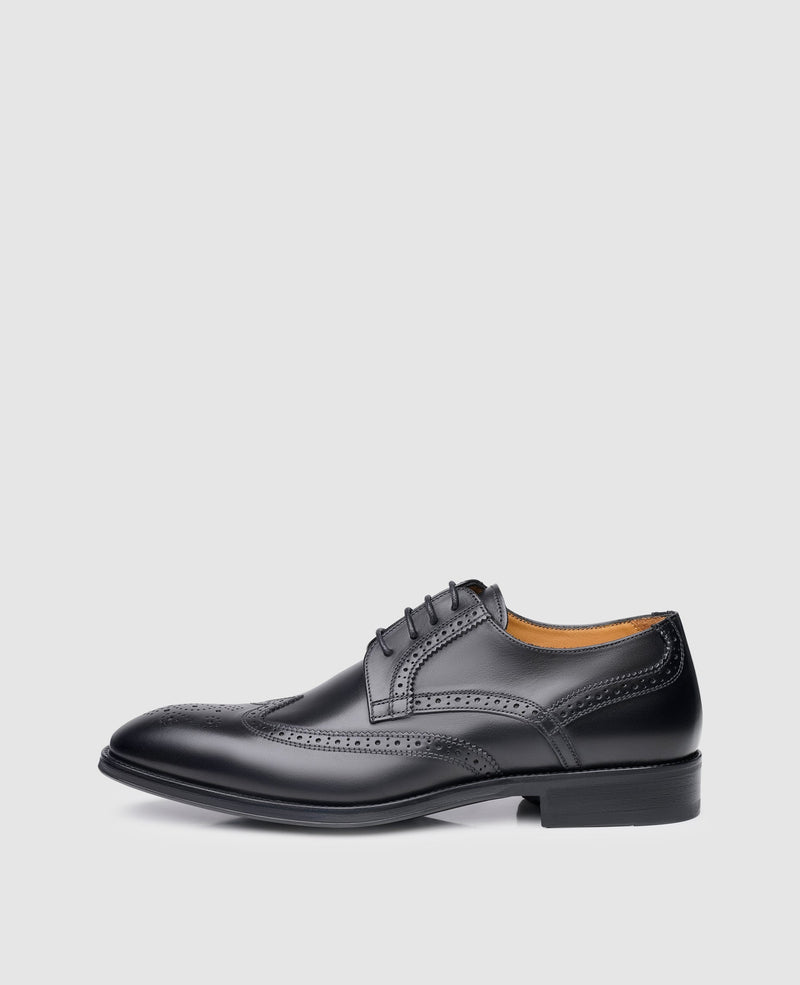 Shoepassion Handgefertigter Full-Brogue Derby Herrenschuh Comfort Line Shoepassion