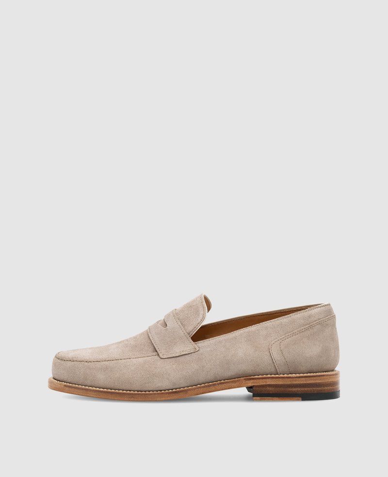 Rahmengenähter Herren Penny Loafer aus Rauleder | Henry Stevens
