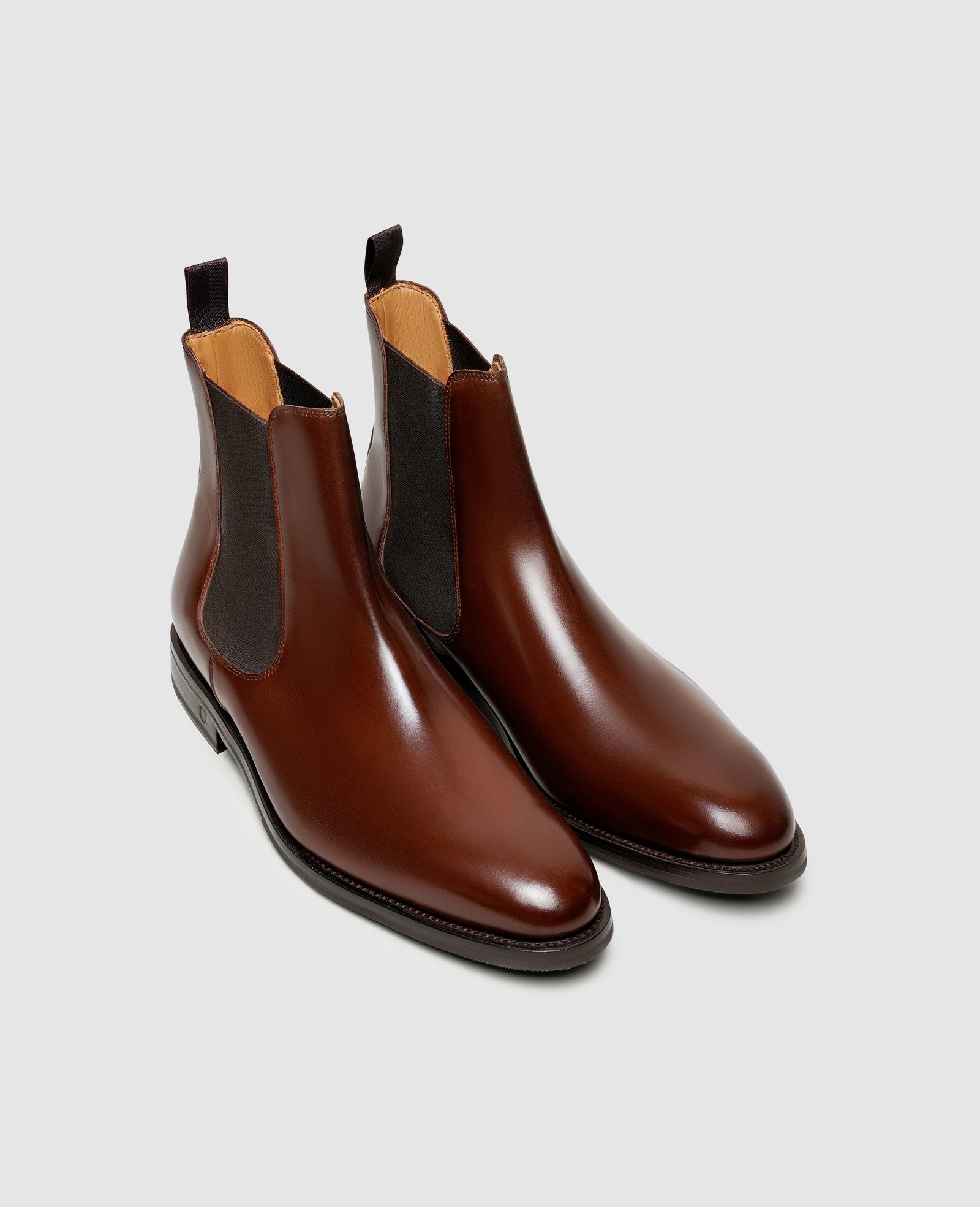Chelsea Boots Herrenschuhe Stiefeletten Braun RahmengenΓ€hte Herren