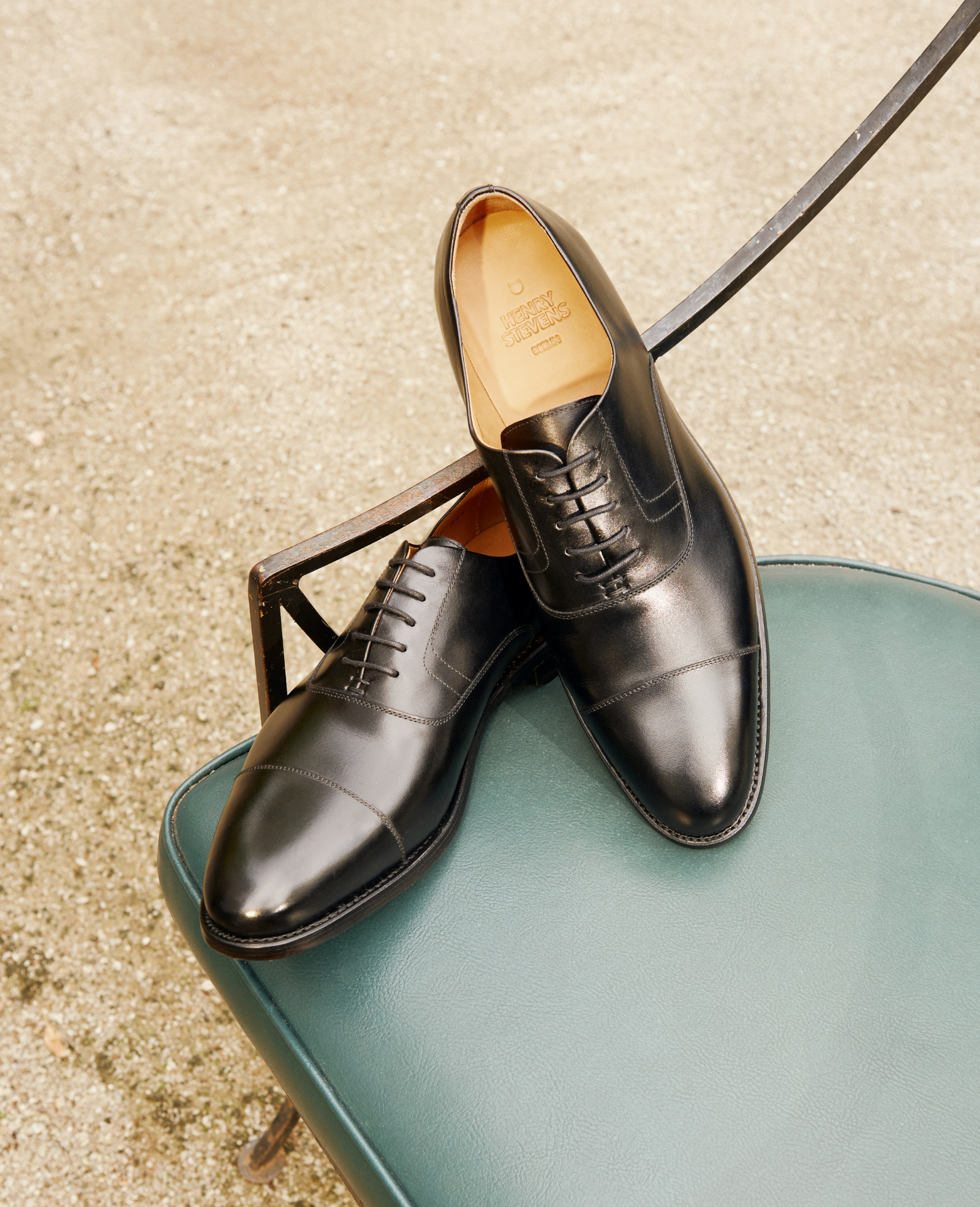 Handgefertigter Captoe Oxford Herrenschuh Henry Stevens