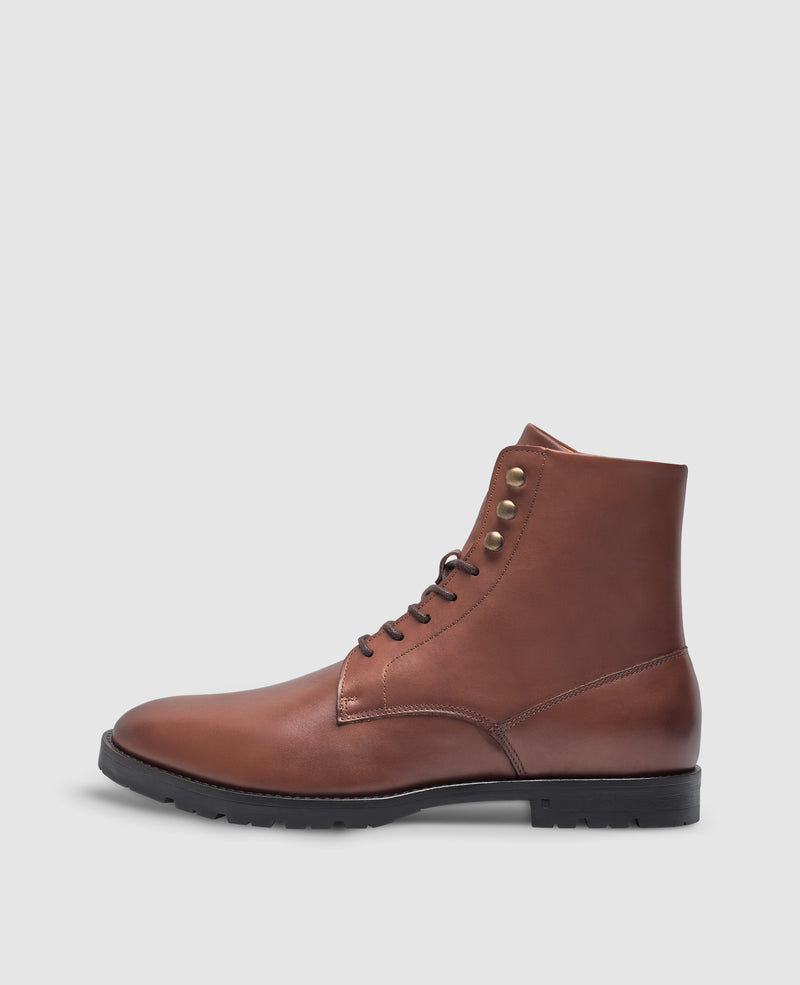Wallace PDB Derby Boot in Dunkelbraun Henry Stevens Shoepassion