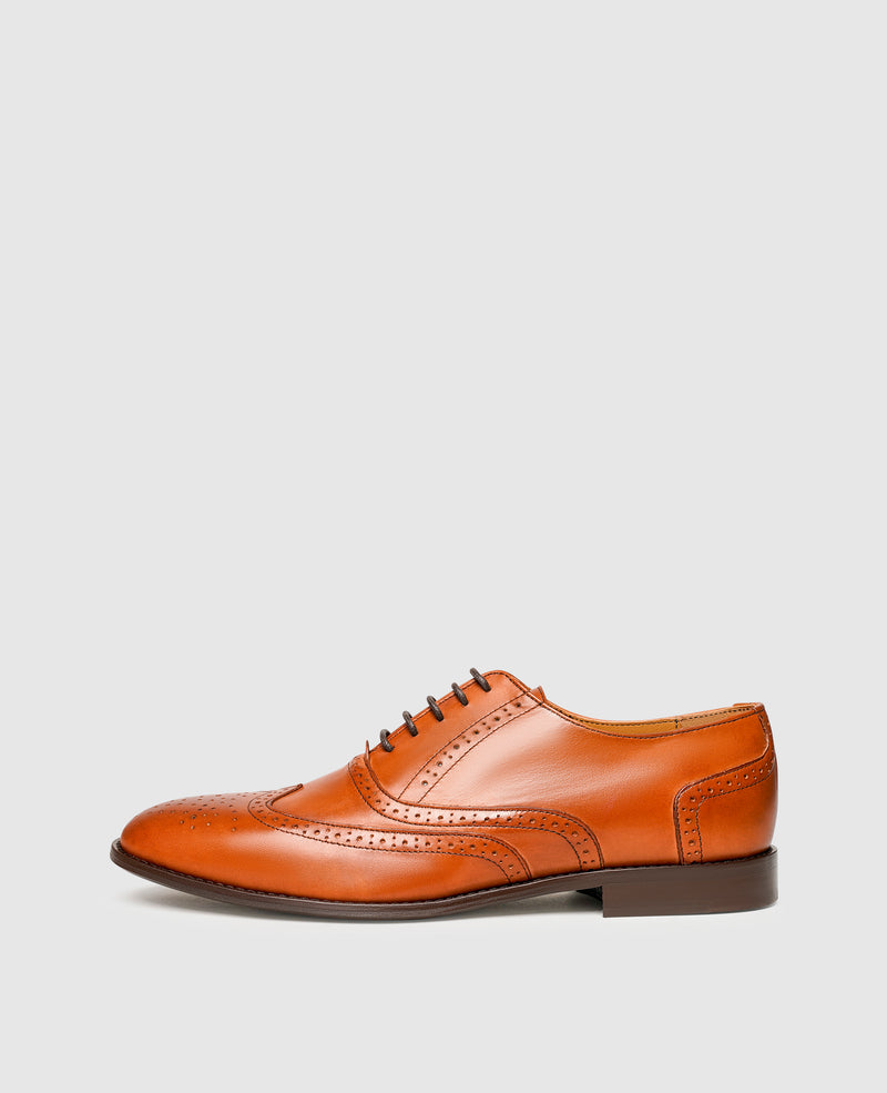 Shoepassion Flexibler Full-Brogue Oxford aus Glattleder Henry Stevens Shoepassion