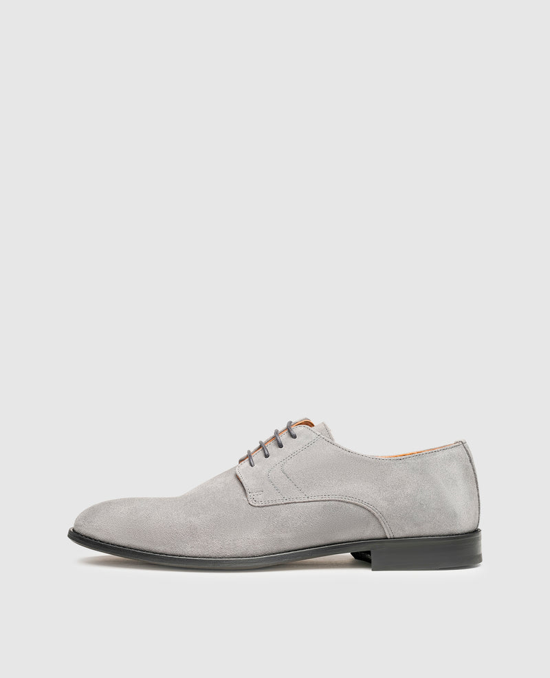 Shoepassion Plain Derby aus Velours mit Leder-Gummisohle Henry Stevens Shoepassion