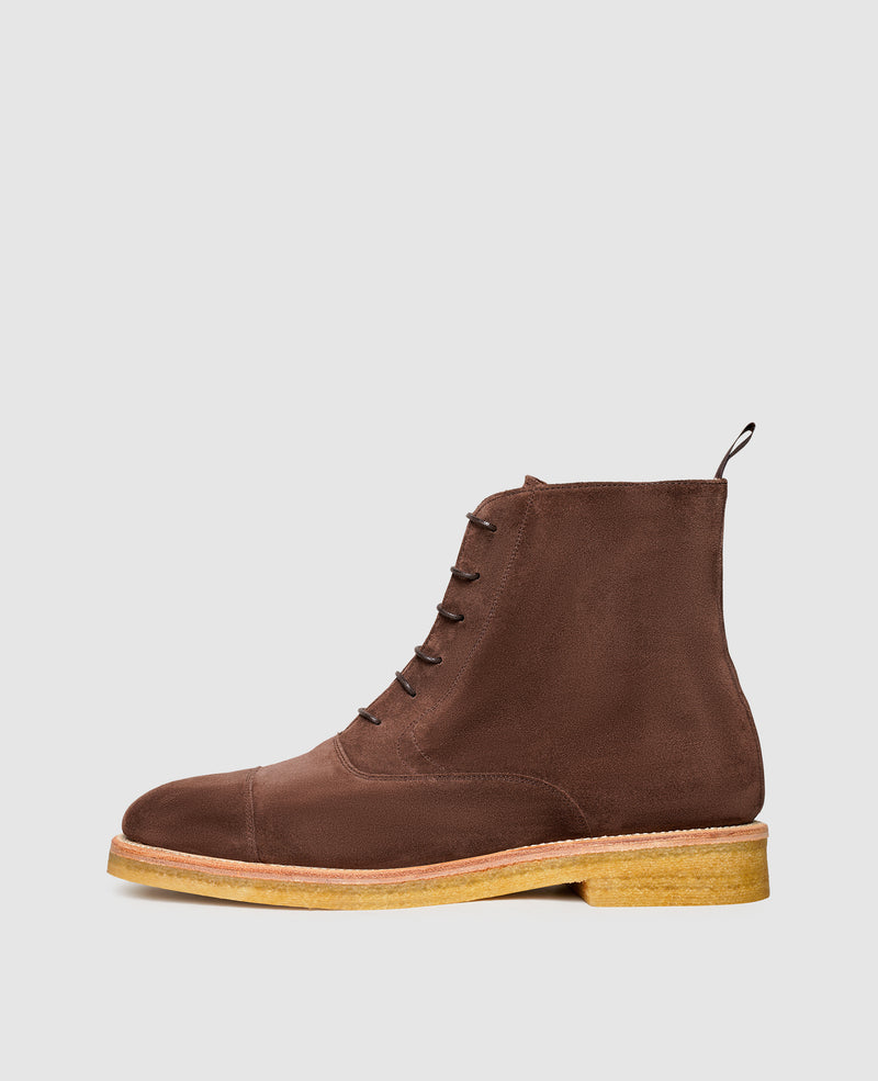 Shoepassion Rahmengenähte Herren-Schnürboots aus Rauleder Henry Stevens Shoepassion