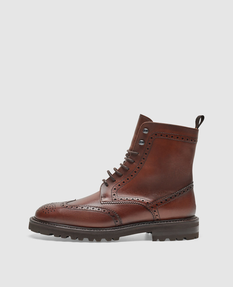 Shoepassion Bonnie FBDB5 Derby Boot in Mittelbraun - Henry Stevens Shoepassion