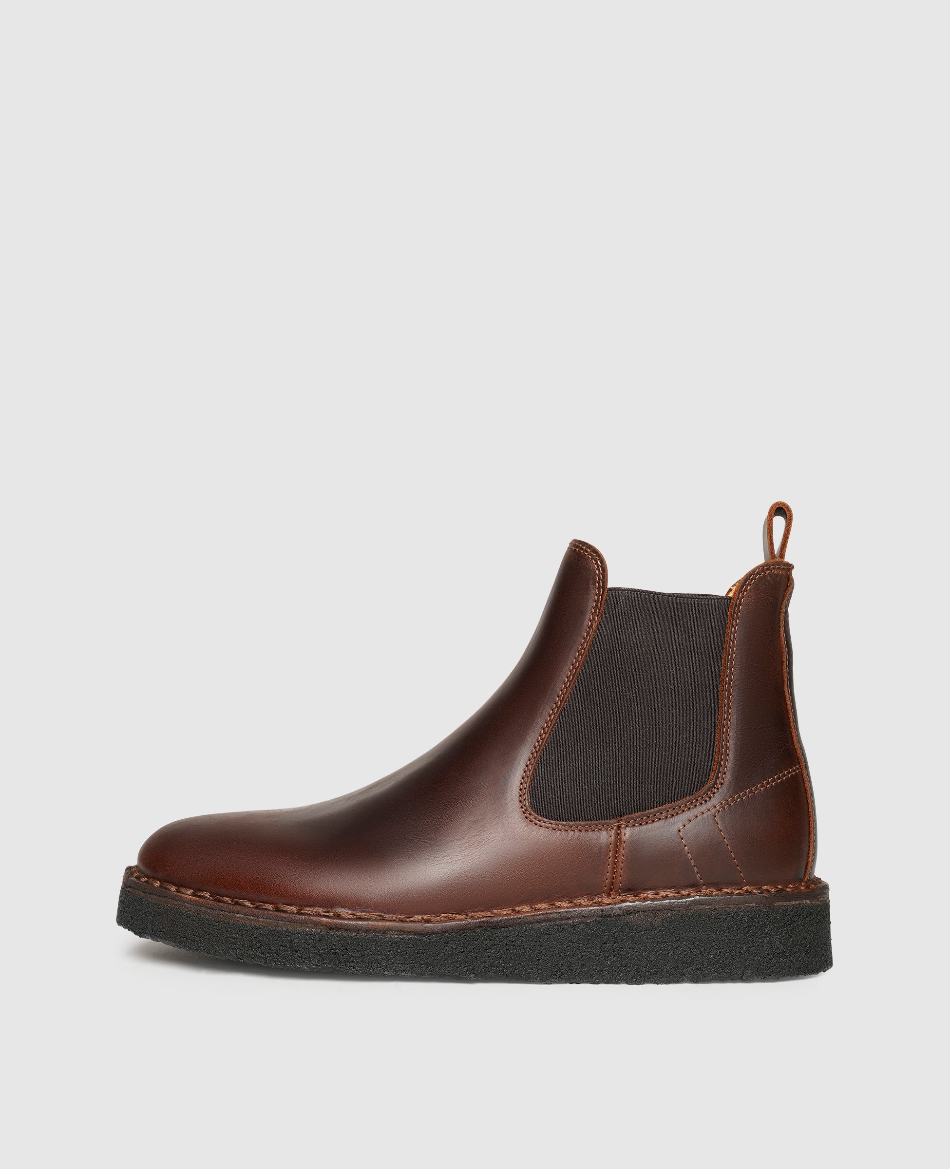 Chelsea Boots Mit Farbiger Sohle