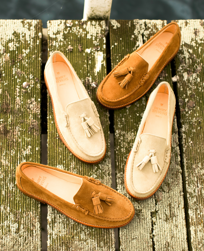 Der Riley W TL Tassel Damen-Loafer in Caramel | Shoepassion