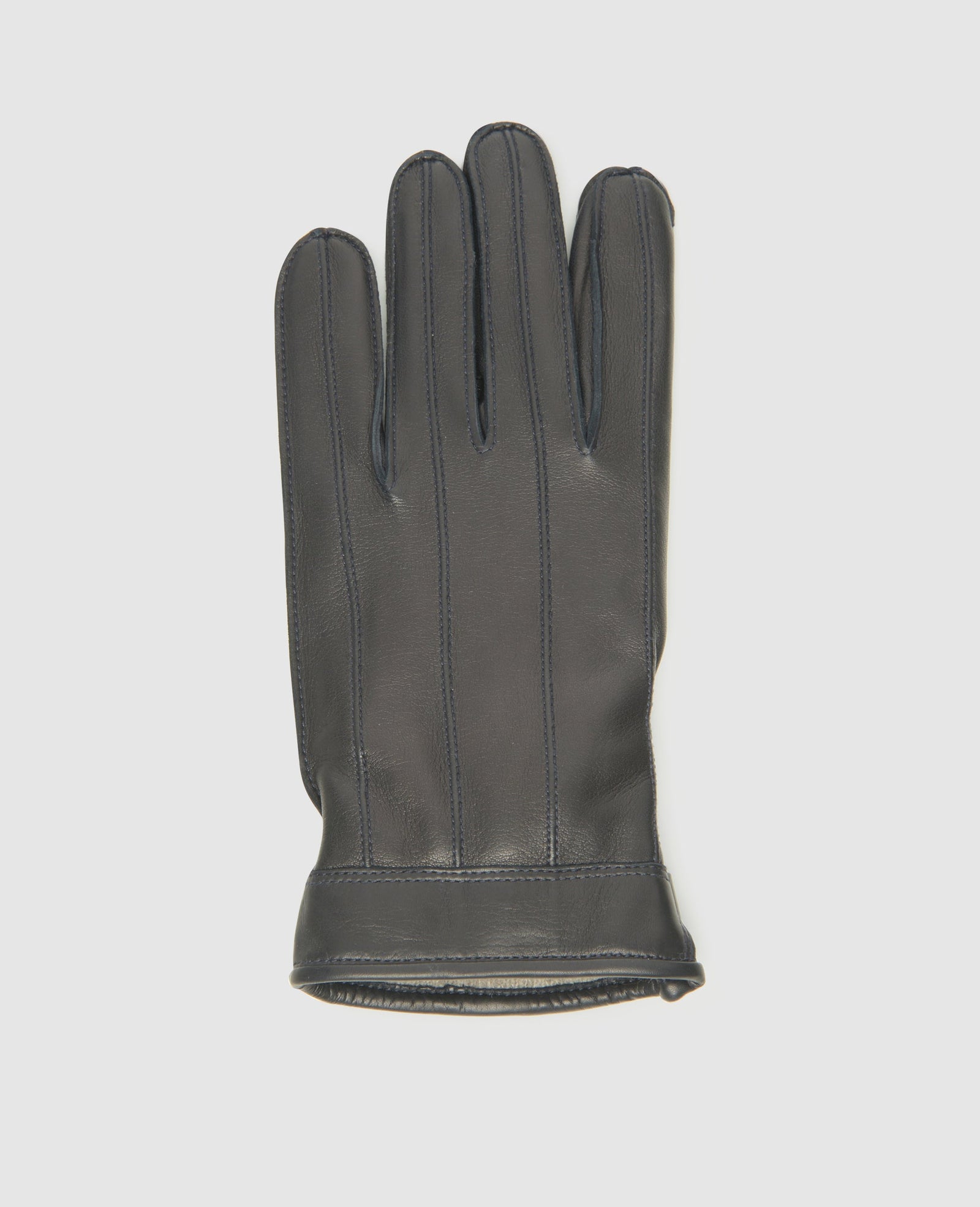 handschuhe dunkelblau Gefütterte Herrenhandschuhe mit Zipper – SHOEPASSION.com