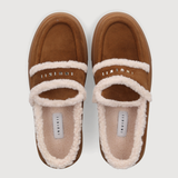 SHEARLING LOAFER - Brown