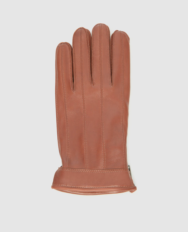 Handschuhe mit Zipper - Hellbraun